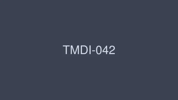 TMDI-042 The only pleasures are point cards and sex