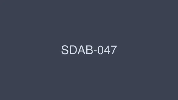 SDAB-047 “My head is full of things that are falling out…” Noa Takeuchi Adolescent girls are addicted to falling out ○ Po research