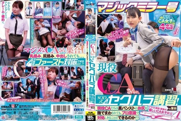 SDMM-233 Magic Mirror Bus: SOD-style Sexual Harassment Training For Active Flight Attendants! Can These Active Flight Attendants Handle Having Their Black Pantyhose-clad Buttocks Fondled With Professionalism?? Only Gentle Flight Attendant Girls Right Befo